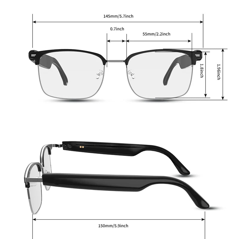 Wireless Auto Tints - Touch Control Glasses + Perscriptions