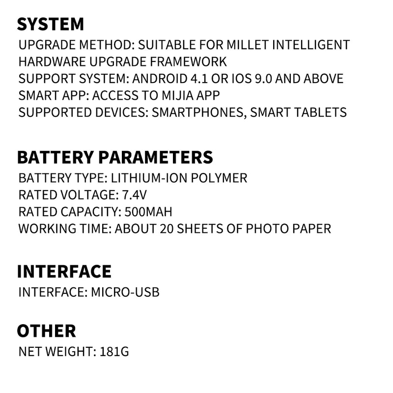 eService Digital Mi AR Pocket Photo Printer